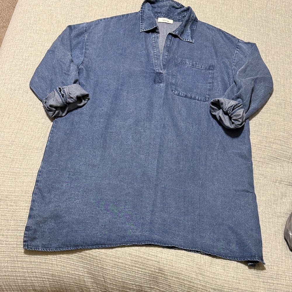 Sadie & Sage Denim Shirt Dress